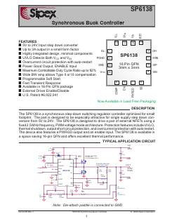 SP6138 Datasheet PDF Signal Processing Technologies