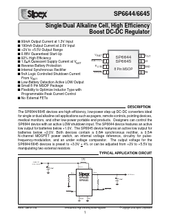 SP6644EU Datasheet PDF Signal Processing Technologies