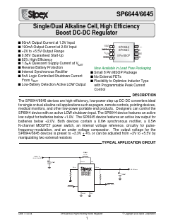 SP6644EU Datasheet PDF Signal Processing Technologies