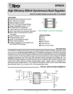 SP6654ER Datasheet PDF Signal Processing Technologies