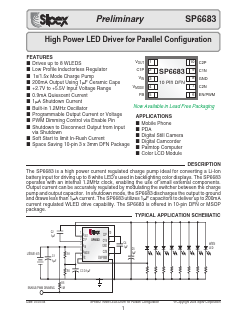 SP6683EU Datasheet PDF Signal Processing Technologies