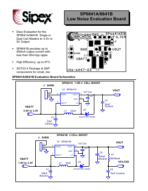 SP6641AKEB-5.0 Datasheet PDF Signal Processing Technologies