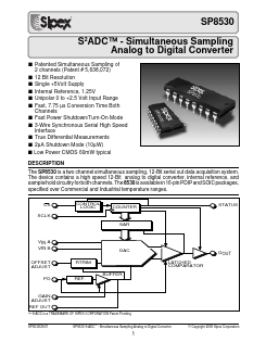 SP8530 Datasheet PDF Signal Processing Technologies