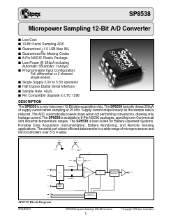 SP8538JS Datasheet PDF Signal Processing Technologies
