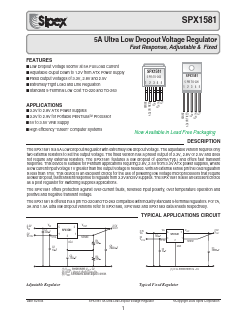 SPX1581T5-3.3/TR Datasheet PDF Signal Processing Technologies
