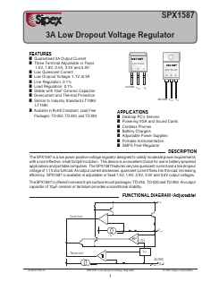SPX3587AR-5-0/TR Datasheet PDF Signal Processing Technologies