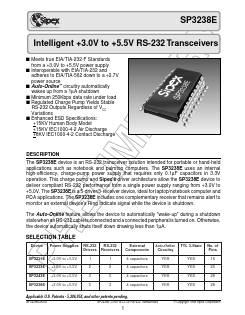SP3238ECA Datasheet PDF Signal Processing Technologies