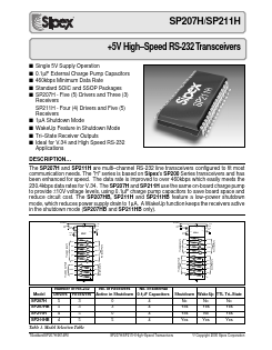 SP211HCA Datasheet PDF Signal Processing Technologies