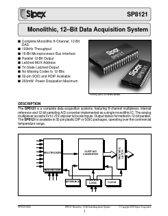 SP8121JP Datasheet PDF Signal Processing Technologies