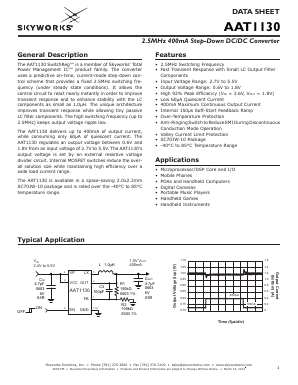 AAT1130IJQ-0.6-T1 Datasheet PDF Skyworks Solutions