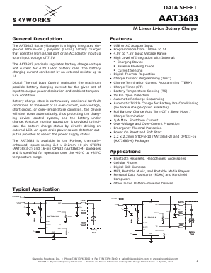 AAT3683IVN-4.2-4-T1 Datasheet PDF Skyworks Solutions