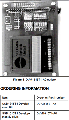 DVK1815T1-A0 Datasheet PDF Solomon Systech 