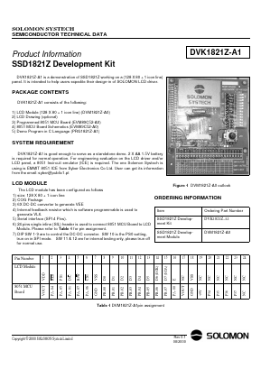 DVM1821Z-A0 Datasheet PDF Solomon Systech 
