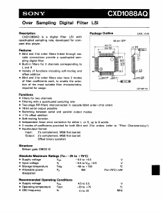 CXD1088AQ Datasheet PDF Sony Semiconductor