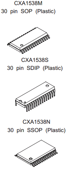 CXA1538N Datasheet PDF Sony Semiconductor