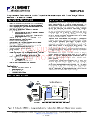 SMB138AENNNY Datasheet PDF Summit Microelectronics