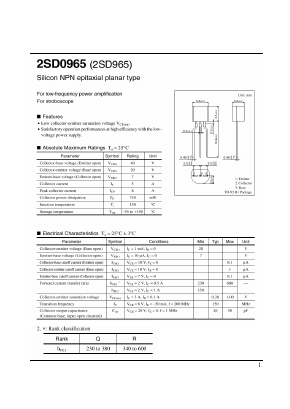 D965 Datasheet PDF Suntac Electronic