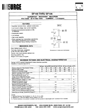 SF101 Datasheet PDF Surge Components