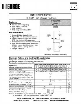 HER108 Datasheet PDF Surge Components