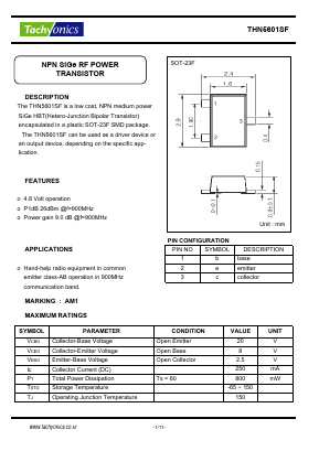 THN5601SF Datasheet PDF Tachyonics CO,. LTD