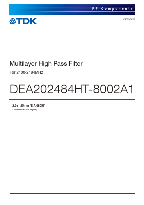 DEA202484HT-8002A1 Datasheet PDF TDK Corporation