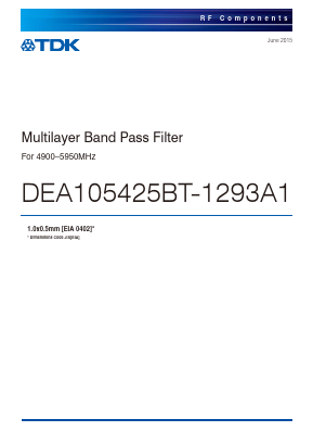 DEA105425BT-1293A1 Datasheet PDF TDK Corporation
