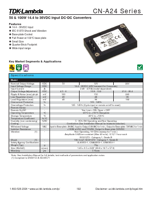 CN100A24-24 Datasheet PDF TDK Corporation