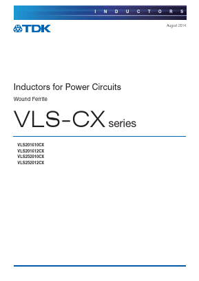 VLS252012CX Datasheet PDF TDK Corporation