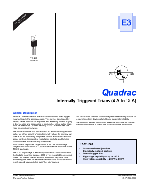 Q6008LTH Datasheet PDF Teccor Electronics