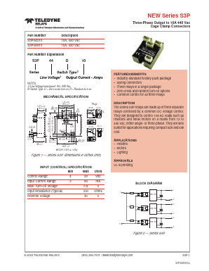 S3P44D10 Datasheet PDF Teledyne Technologies Incorporated