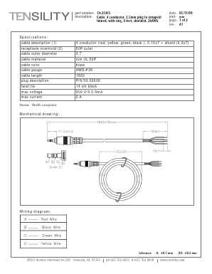 CA-254CS Datasheet PDF Tensility International Corp.