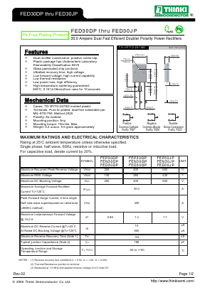 FEN30JP Datasheet PDF Thinki Semiconductor Co., Ltd.