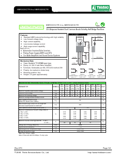 MBR3045CTR Datasheet PDF Thinki Semiconductor Co., Ltd.