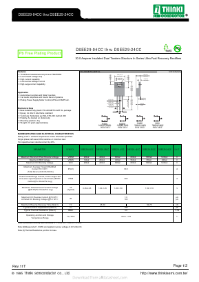 DSEE29-20CC Datasheet PDF Thinki Semiconductor Co., Ltd.