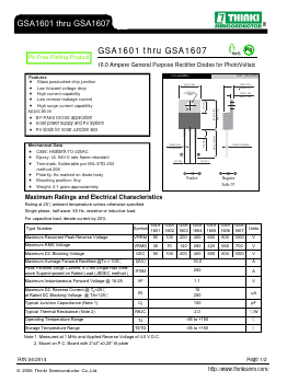 GSA1605 Datasheet PDF Thinki Semiconductor Co., Ltd.