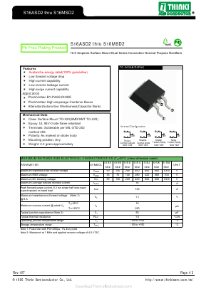 S16MSD2 Datasheet PDF Thinki Semiconductor Co., Ltd.