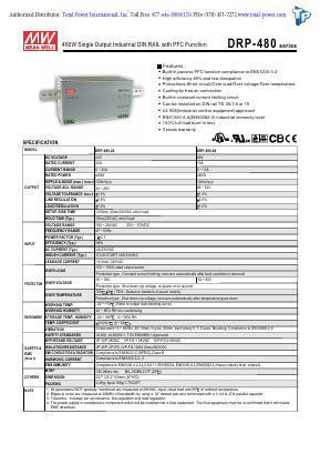 DRP-480 Datasheet PDF Total Power International