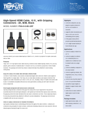 037332209948 Datasheet PDF Tripp Lite. All Rights Reserved