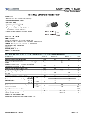 TSF20U60C Datasheet PDF TSC Corporation