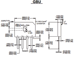 GBU805 Datasheet PDF TSC Corporation