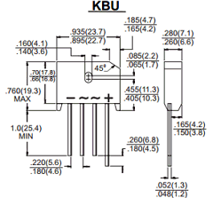 KBU801 Datasheet PDF TSC Corporation