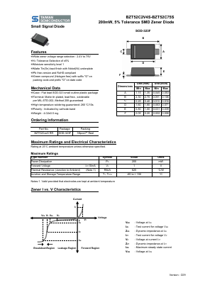 BZT52C39S Datasheet PDF TSC Corporation