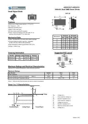 AZ23C10 Datasheet PDF TSC Corporation