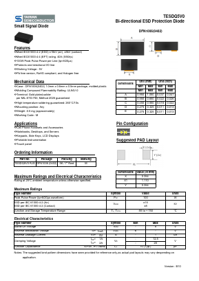 TESDQ5V0 Datasheet PDF TSC Corporation
