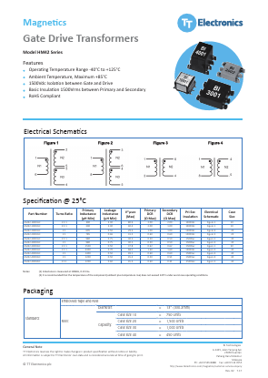 HM42-30003LFTR Datasheet PDF TT Electronics.