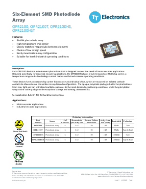 OPR2100T Datasheet PDF TT Electronics.