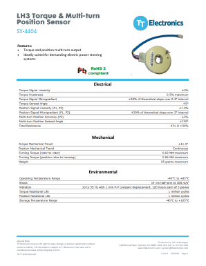 SX-4404 Datasheet PDF TT Electronics.