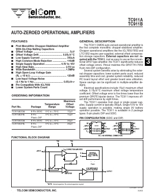 TC911ACOA Datasheet PDF TelCom Semiconductor Inc => Microchip