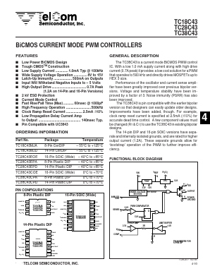 TC28C43EPA Datasheet PDF TelCom Semiconductor Inc => Microchip