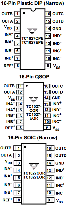 TC1027EQR Datasheet PDF TelCom Semiconductor Inc => Microchip